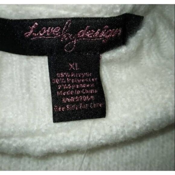 LOVE BY DESIGN LYDIA STRIPE CRW NECK SWEATE XL NWT. - Picture 10 of 11